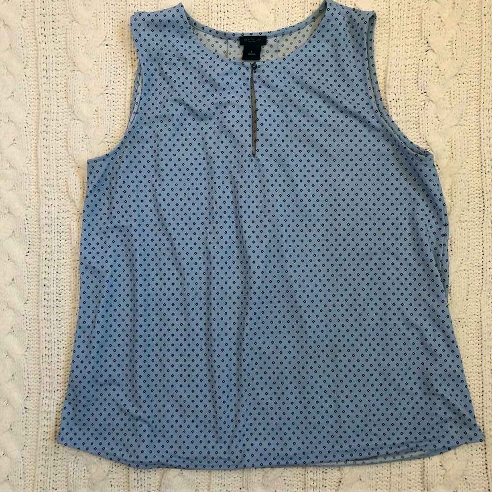 Ann Taylor Factory L baby blue blouse NWOT
